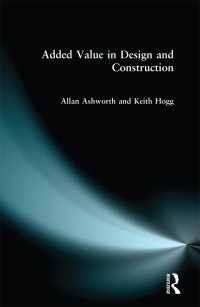 Imagen de portada: Added Value in Design and Construction 1st edition 9780582369115