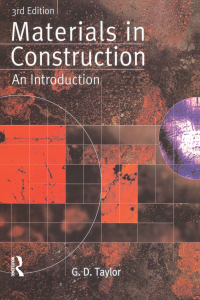 Cover image: Materials in Construction 3rd edition 9781138835467