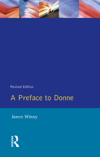 Cover image: A Preface to Donne 1st edition 9781138458406