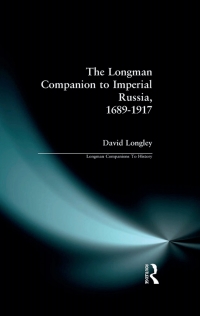 Imagen de portada: Longman Companion to Imperial Russia, 1689-1917 1st edition 9781138425255