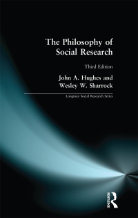 Imagen de portada: The Philosophy of Social Research 3rd edition 9780582311053