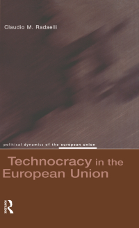 Imagen de portada: Technocracy in the European Union 1st edition 9781138458901