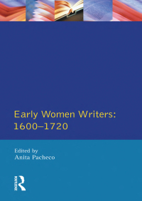 Imagen de portada: Early Women Writers 1st edition 9781138180673