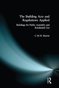 Immagine di copertina: The Building Acts and Regulations Applied 1st edition 9780582302013