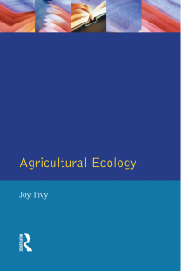 صورة الغلاف: Agricultural Ecology 1st edition 9780582301634
