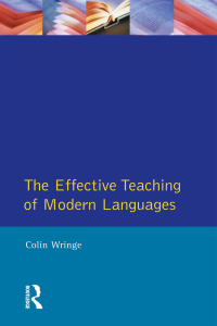 Imagen de portada: Effective Teaching of Modern Languages 1st edition 9781138466357