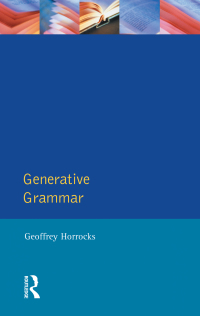 Cover image: Generative Grammar 1st edition 9780582291317