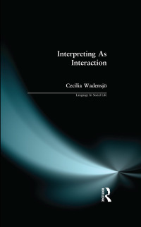 Cover image: Interpreting As Interaction 1st edition 9780582289109
