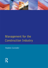 表紙画像: Management for the Construction Industry 1st edition 9780582262355