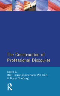Titelbild: The Construction of Professional Discourse 1st edition 9781138154483
