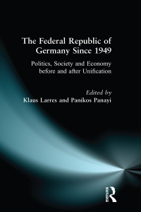 Cover image: The Federal Republic of Germany since 1949 1st edition 9780582238916