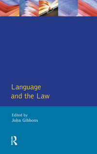Cover image: Language and the Law 1st edition 9781138180871