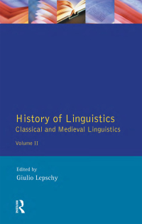 Cover image: History of Linguistics Volume II 1st edition 9780582094918