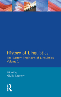 Imagen de portada: History of Linguistics Volume I 1st edition 9781138158832