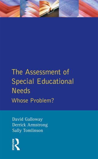Cover image: The Assessment of Special Educational Needs 1st edition 9780582085145