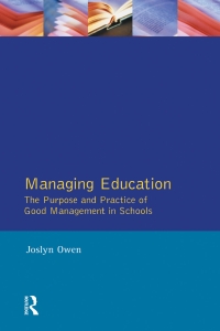 Cover image: Managing Education 1st edition 9781138466081