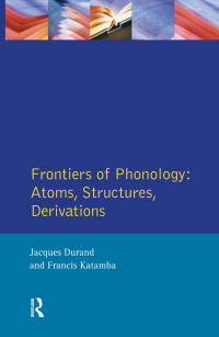 Omslagafbeelding: Frontiers of Phonology 1st edition 9780582082670
