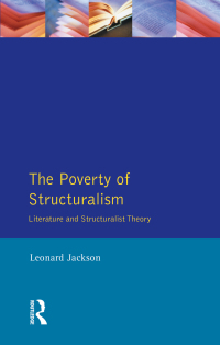 Imagen de portada: The Poverty of Structuralism 1st edition 9781138439887