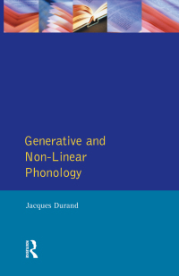 Imagen de portada: Generative and Non-Linear Phonology 1st edition 9780582003293