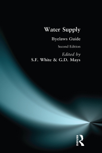 Cover image: Water Supply Byelaws Guide 2nd edition 9780139503955
