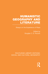 Imagen de portada: Humanistic Geography and Literature (RLE Social & Cultural Geography) 1st edition 9780415733625