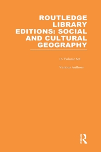 Cover image: Routledge Library Editions: Social & Cultural Geography 1st edition 9780415834476