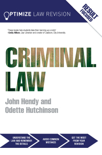 Omslagafbeelding: Optimize Criminal Law 1st edition 9780415857123
