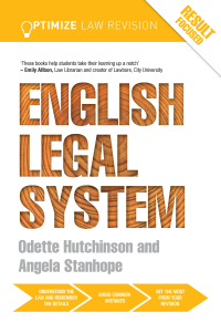 Imagen de portada: Optimize English Legal System 1st edition 9780415702294