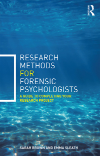 Cover image: Research Methods for Forensic Psychologists 1st edition 9780415732475