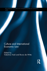 Imagen de portada: Culture and International Economic Law 1st edition 9780415723268