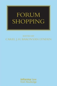 Cover image: Forum Shopping 1st edition 9781859781937