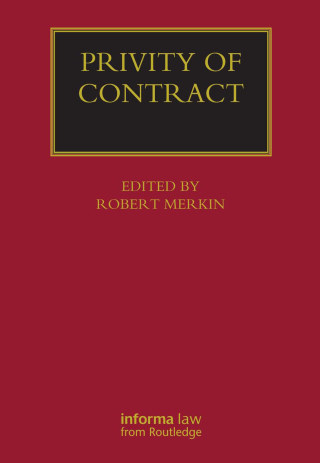 表紙画像: Privity of Contract: The Impact of the Contracts (Right of Third Parties) Act 1999 1st edition 9781859785980