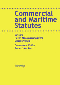 Cover image: Commercial and Maritime Statutes 1st edition 9781138152144