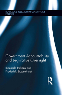 Imagen de portada: Government Accountability and Legislative Oversight 1st edition 9780415730068