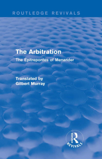 Omslagafbeelding: The Arbitration (Routledge Revivals) 1st edition 9780415730389
