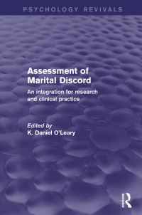 Imagen de portada: Assessment of Marital Discord (Psychology Revivals) 1st edition 9780415728973