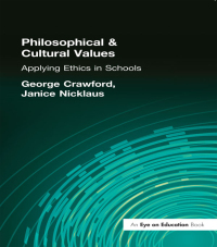 Imagen de portada: Philosophical and Cultural Values 1st edition 9781883001827