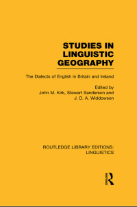 Imagen de portada: Studies in Linguistic Geography (RLE Linguistics D: English Linguistics) 1st edition 9780415725668