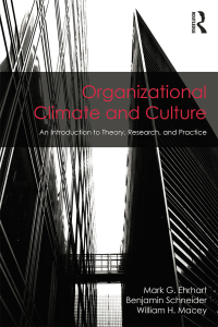 Cover image: Organizational Climate and Culture 1st edition 9780415879804