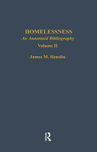 صورة الغلاف: Homelessness 1st edition 9780824041151