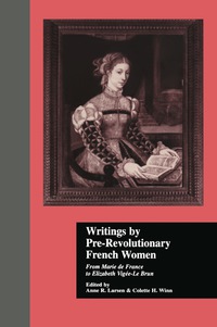 Imagen de portada: Writings by Pre-Revolutionary French Women 1st edition 9780815331902