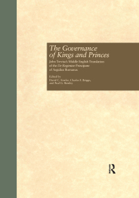 Imagen de portada: The Governance of Kings and Princes 1st edition 9781138975361