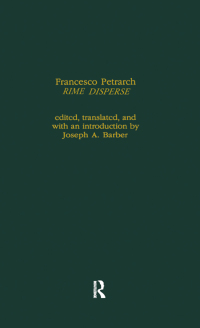 Cover image: Francesco Petrarch Rime Disperse 1st edition 9780815301448