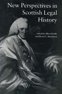 Imagen de portada: New Perspectives in Scottish Legal History 1st edition 9781138977129