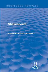 Imagen de portada: Shakespeare (Routledge Revivals) 1st edition 9780415721158