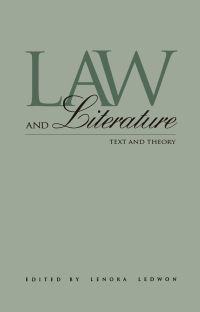 Imagen de portada: Law and Literature 1st edition 9780815320463
