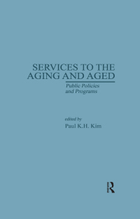 Cover image: Services to the Aging and Aged 1st edition 9780815322757