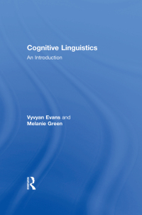 Omslagafbeelding: Cognitive Linguistics 1st edition 9780805860146