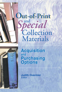 Imagen de portada: Out-of-Print and Special Collection Materials 1st edition 9780789016744