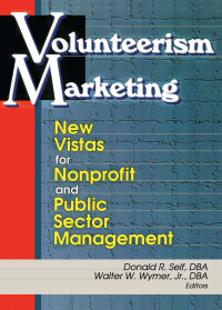 صورة الغلاف: Volunteerism Marketing 1st edition 9780789009678